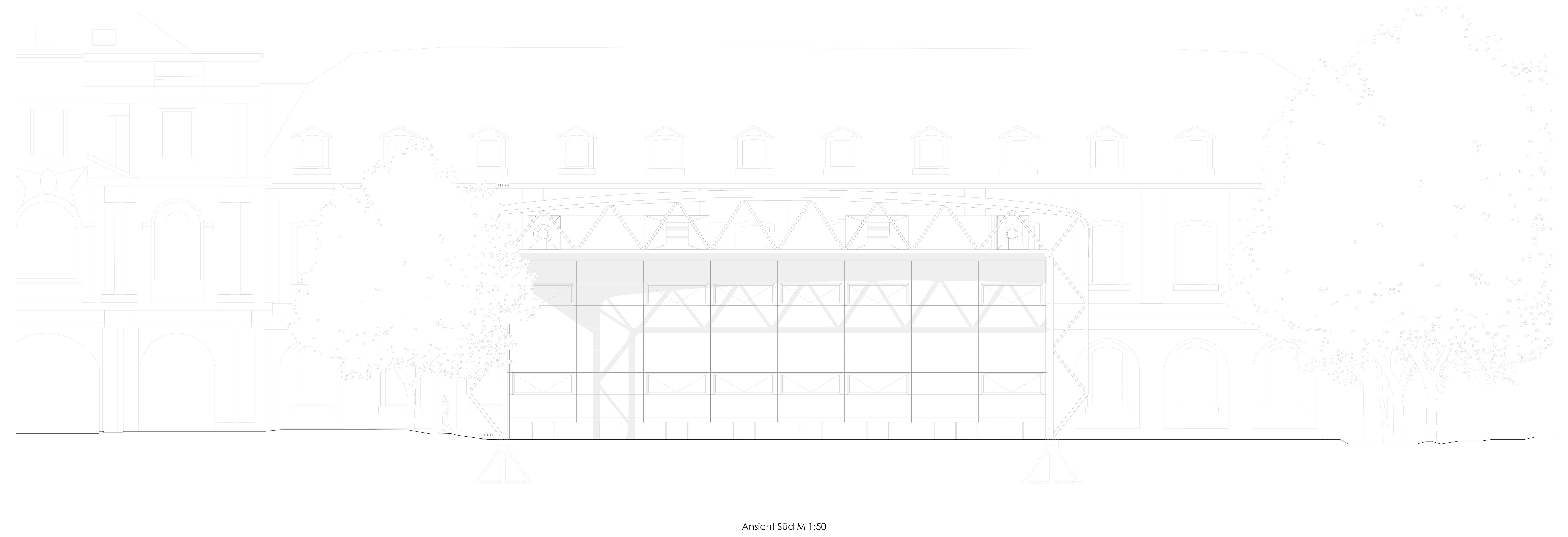 Temporäre Aula — Raumplan