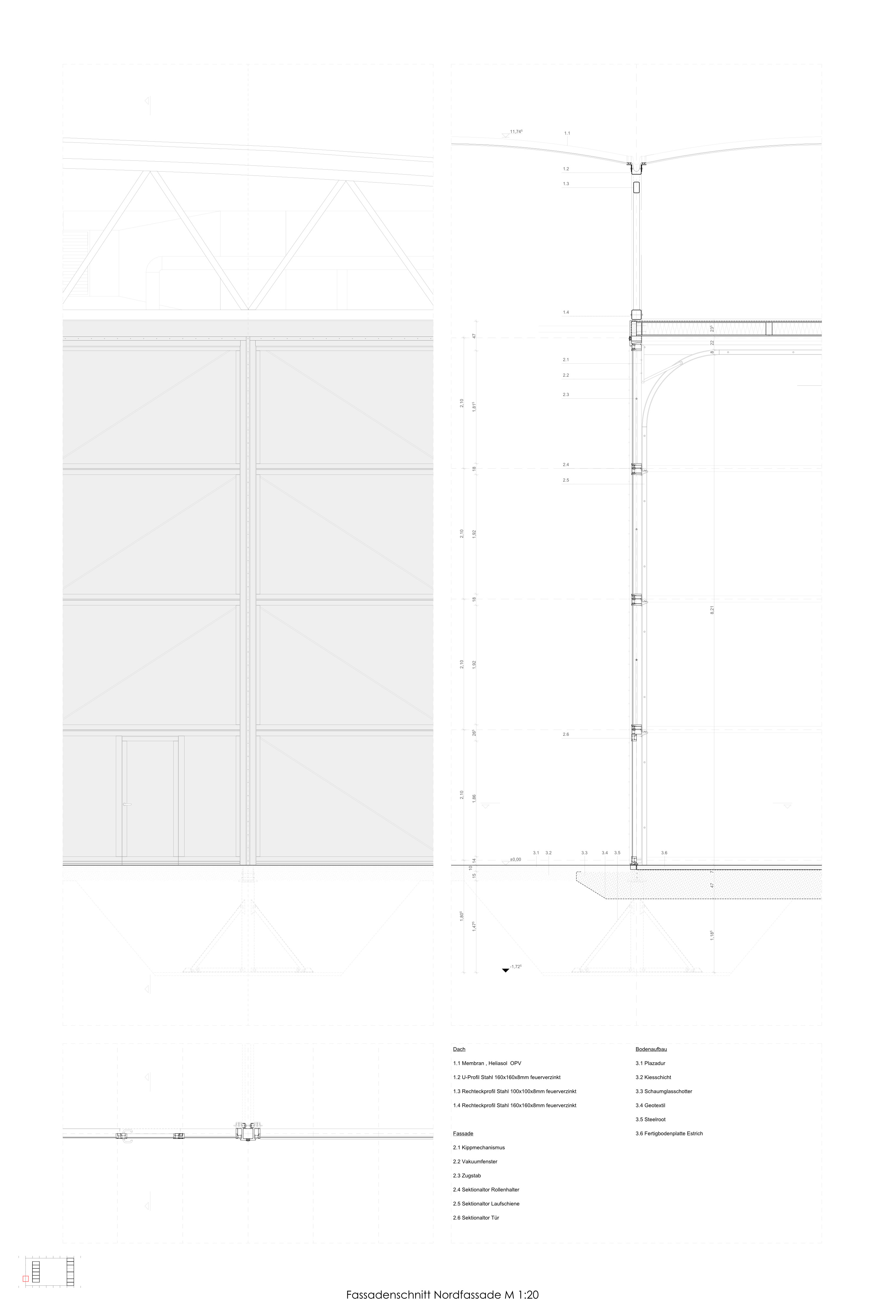 Temporäre Aula — Raumplan