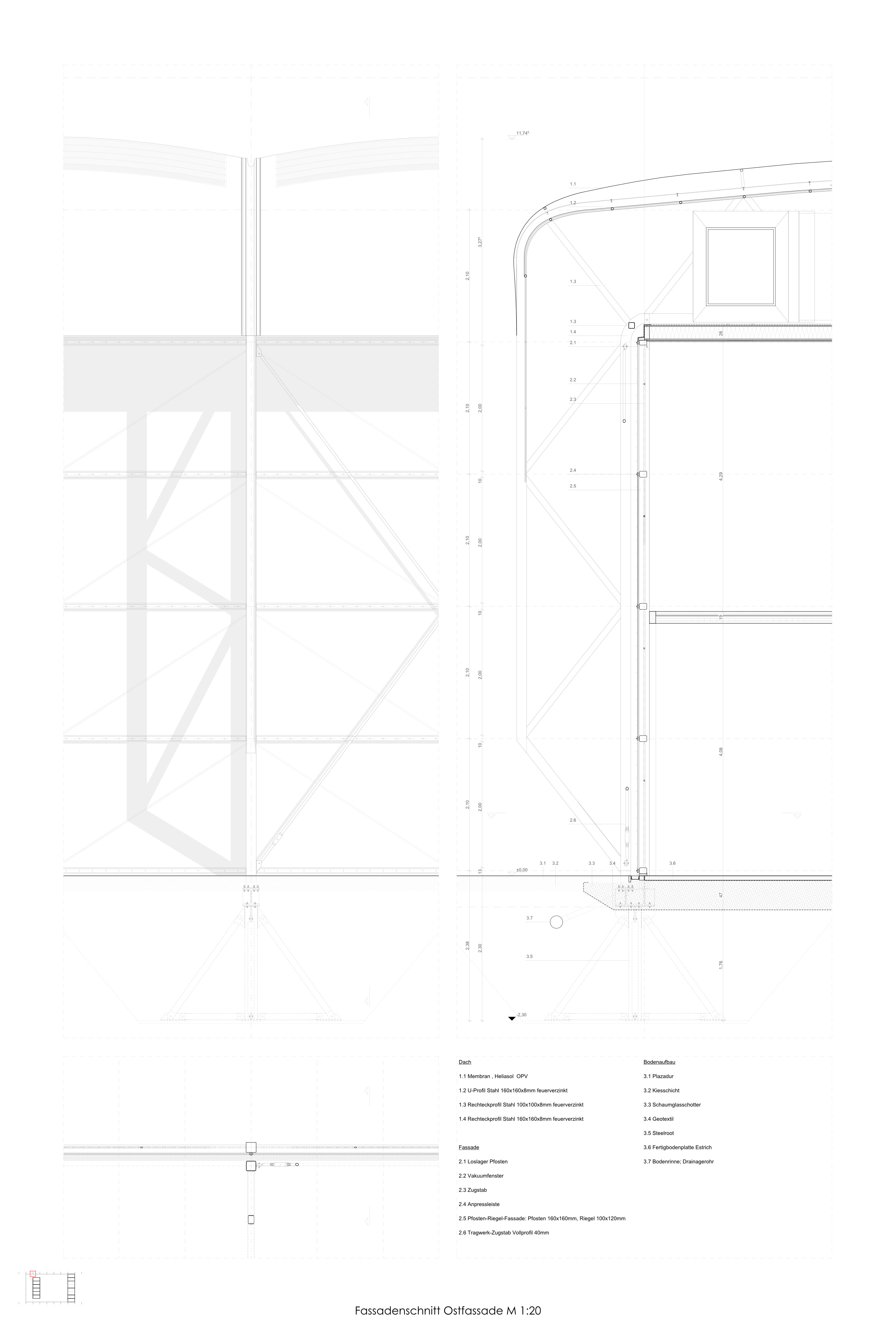 Temporäre Aula — Raumplan