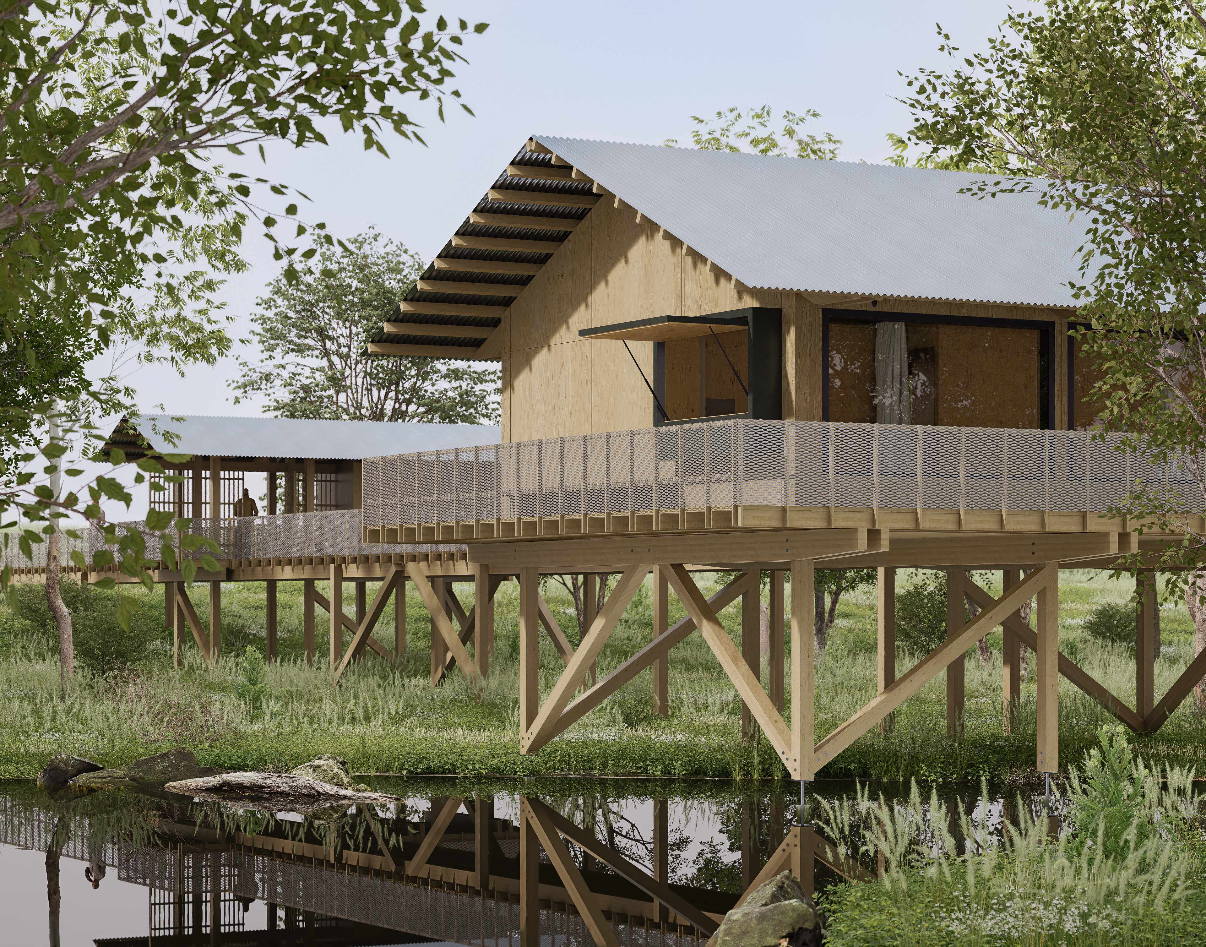Teehaus — detail drawing