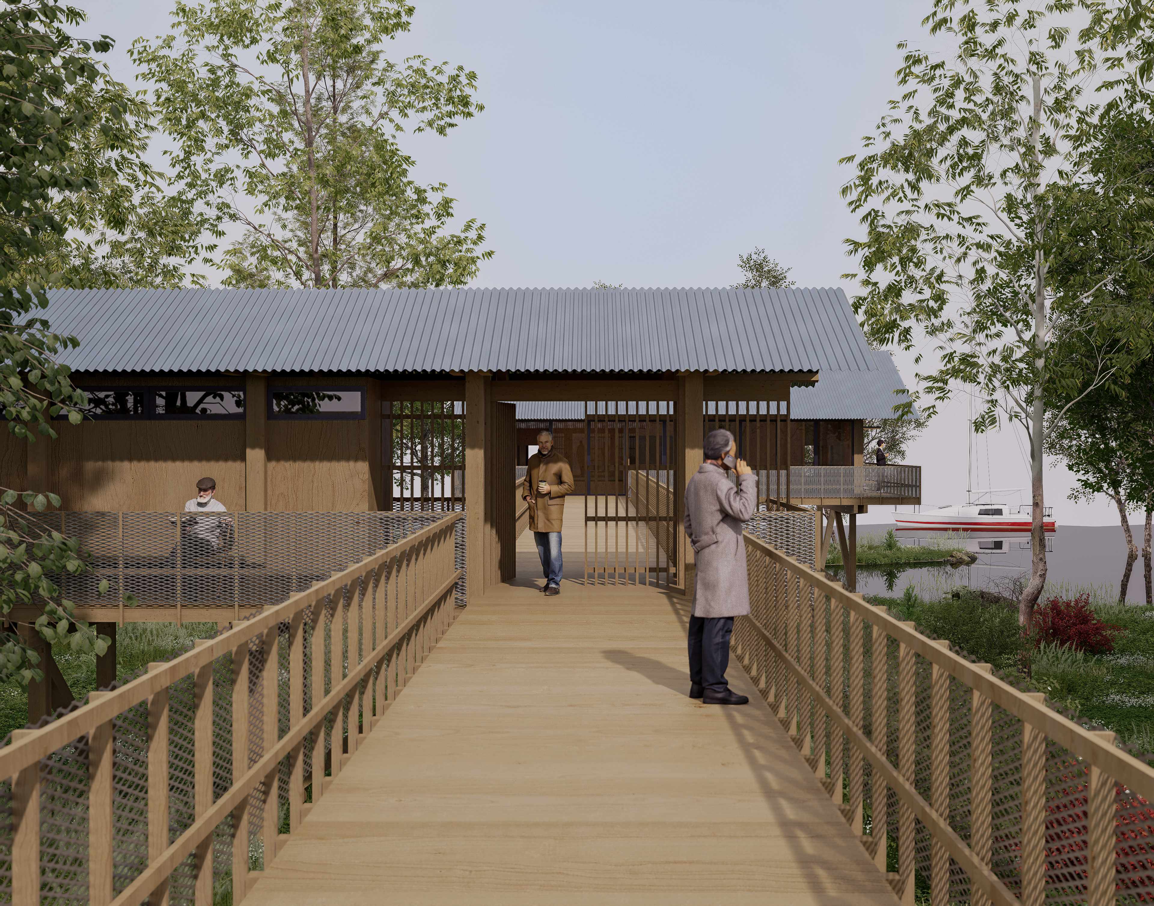 Teehaus — detail drawing
